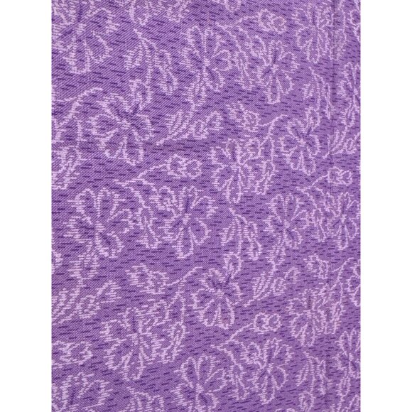 Purple Floral Cotton Fabric 16x18" Quilting Craft Sewing Material Soft Durable - Picture 2 of 4